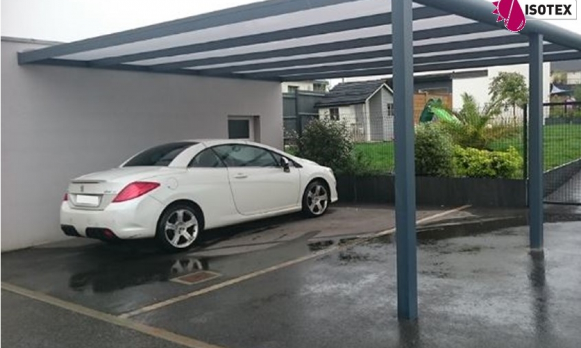 Un carport en Nord Isère, une réalisation Isotex