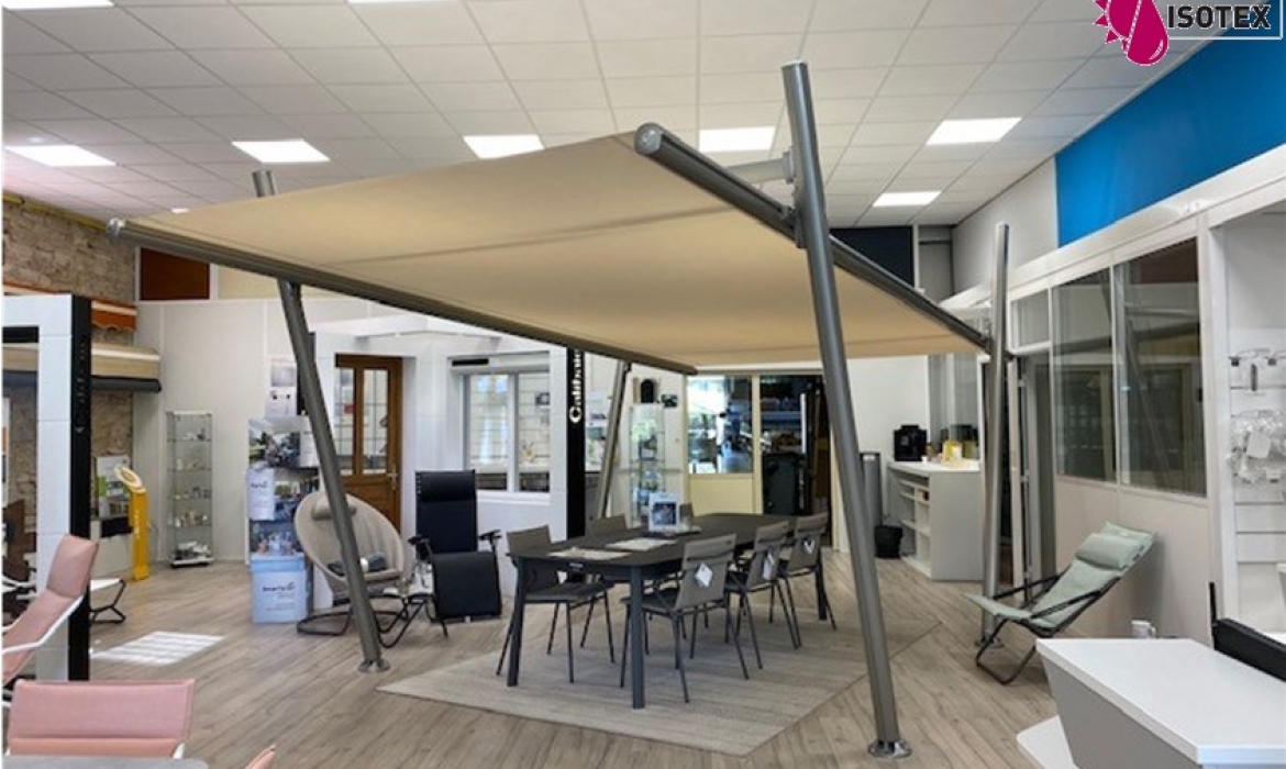 Pergola Toile Bambu sur mesure à Domarin en Isère