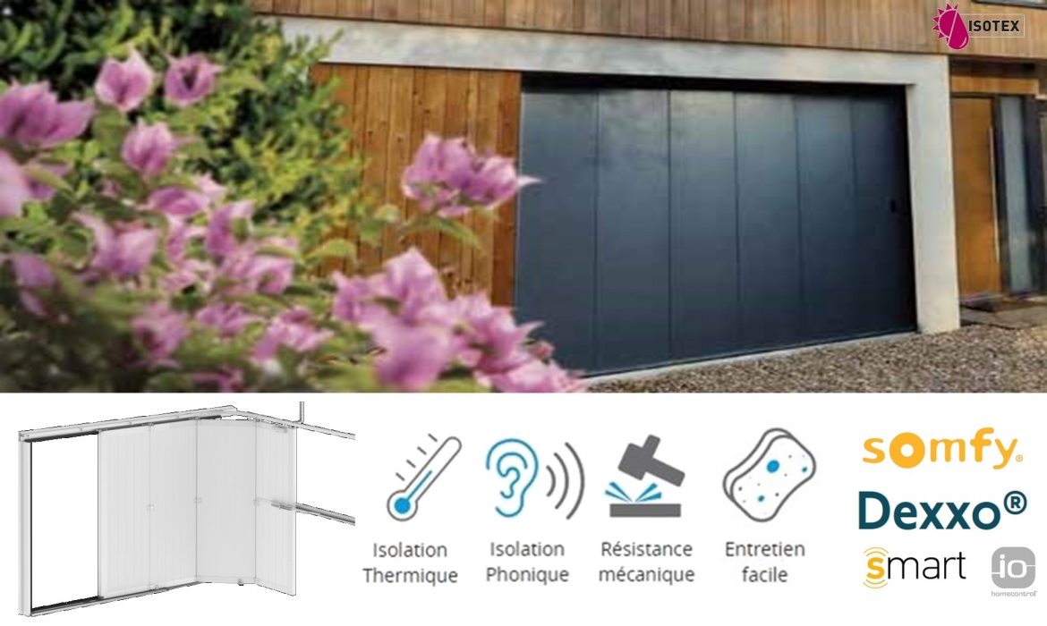 Portes de Garage Sectionnelles Latérales manuelles ou motorisées Somfy : Confort et Sécurité