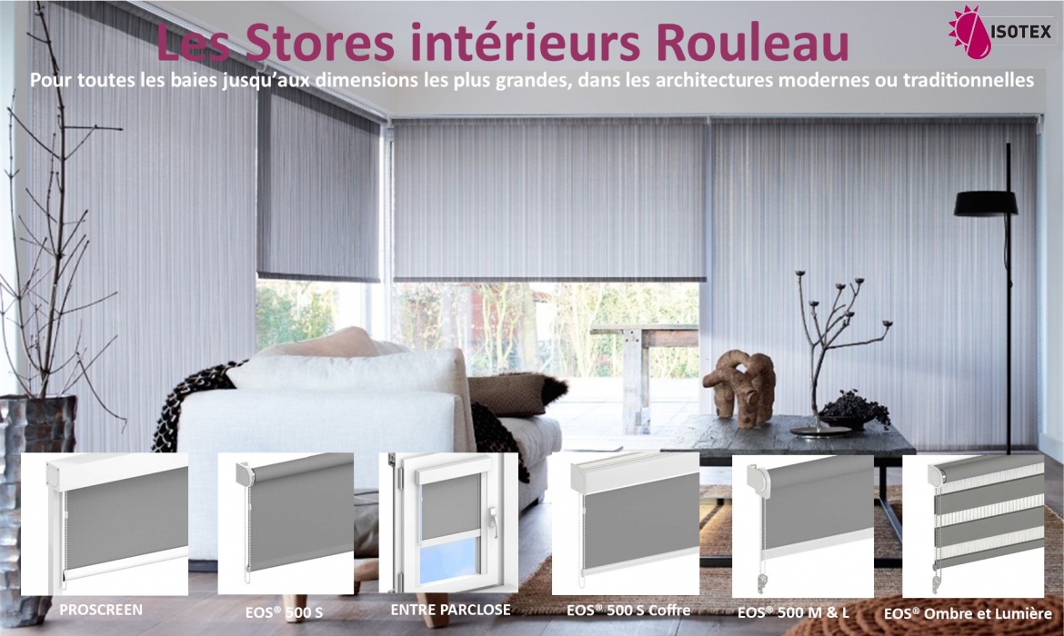 Stores Intérieurs Rouleau sur mesure : Élégance, protection solaire et robustesse