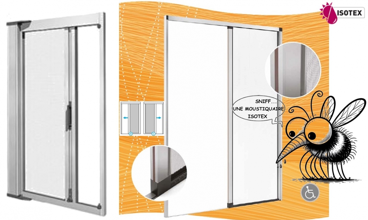Moustiquaire Enroulable Horizontale 1 Vantail Isotex : Protection optimale sur mesure pour votre Confort