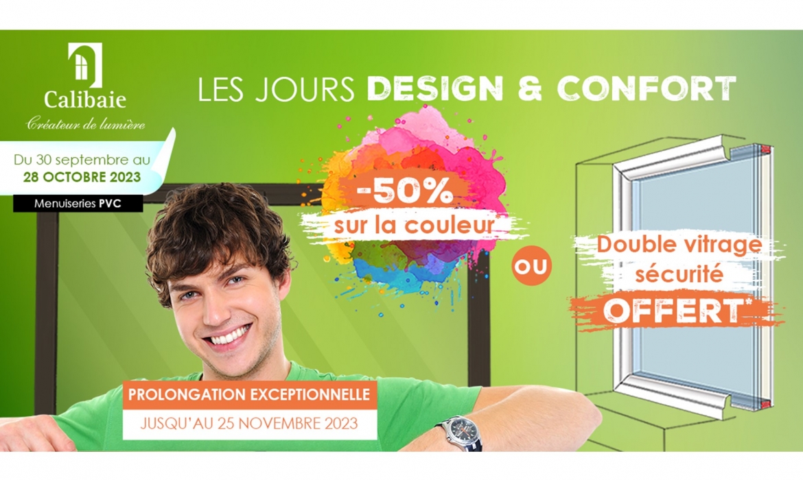 Menuiseries PVC : Les Jours Design et Confort Calibaie