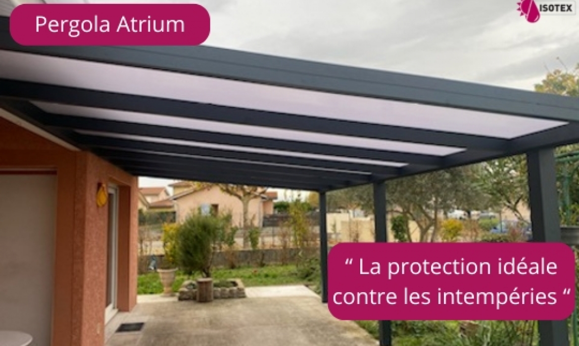 Réalisation sur mesure : Pergola polycarbonate à Morestel (Isère)