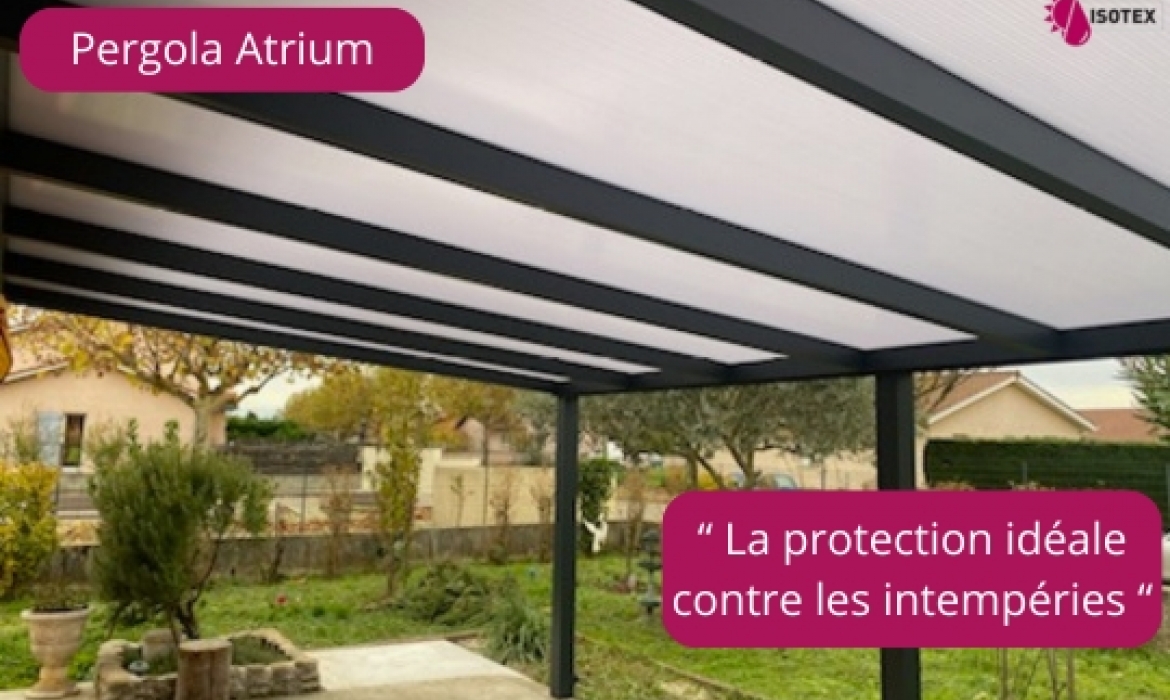 Réalisation sur mesure : Pergola polycarbonate à Morestel (Isère)