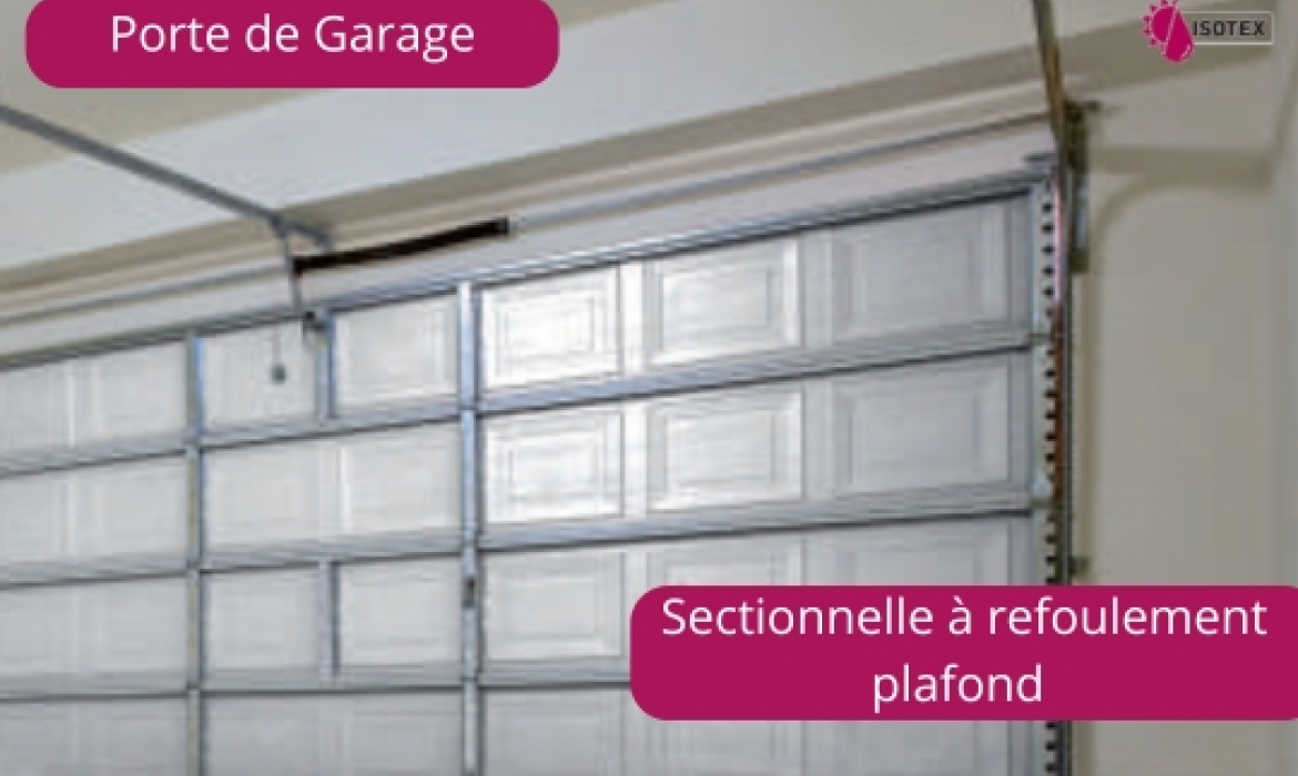 Porte de garage sectionnelle sur mesure à Saint-Jean-de-Bournay