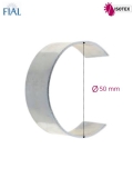 Clips tube Ø 50 mm – Coloris : Naturel – Réf. FIAL : 00577