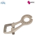 Porte‑rouleau Ø 70 mm – Coloris : Ivoire RAL 1015 – La Paire - Réf. FIAL : 53216
