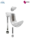 Griffe pour tube acier Ø 50 mm store Tahiti – Fidji – Lugano – Coloris : Blanc RAL 9010 – La Paire – Réf. FIAL : 54779