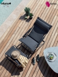 Transat Lafuma Mobilier Bayanne Hedona - Coloris Vert Jade/Titane