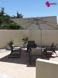 Parasol déporté Hélios Carré 300x300 - Toile polyester 250 g