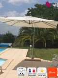 Parasol déporté Hélios Carré 300x300 - Toile acrylique 260 g