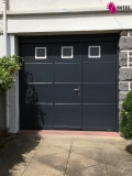 Porte de garage sectionnelle refoulement plafond