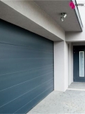 Porte de garage sectionnelle refoulement plafond