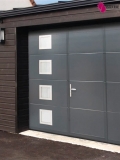 Porte de garage sectionnelle refoulement plafond