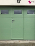 Porte de garage sectionnelle refoulement plafond