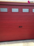 Porte de garage sectionnelle refoulement plafond