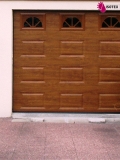 Porte de garage sectionnelle refoulement plafond
