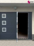 Porte de garage sectionnelle refoulement plafond