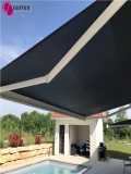 Store coffre Luxia motorisé radio io Somfy toile acrylique Dickson