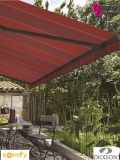 Store coffre Luxia motorisé radio io Somfy toile acrylique Dickson