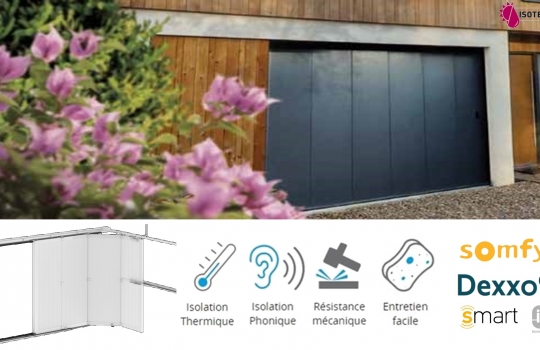 Portes de Garage Sectionnelles Latérales manuelles ou motorisées Somfy : Confort et Sécurité