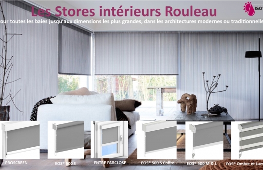 Stores Intérieurs Rouleau sur mesure : Élégance, protection solaire et robustesse