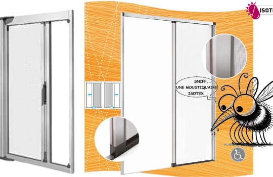 Moustiquaire Enroulable Horizontale 1 Vantail Isotex : Protection optimale sur mesure pour votre Confort