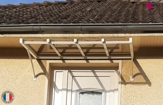 Marquise aluminium CLASSIC sur mesure à Bourgoin-Jallieu – Fabrication française Isotex depuis 1988