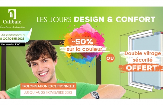 Menuiseries PVC : Les Jours Design et Confort Calibaie