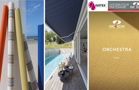 Dickson Orchestra Solar : Toile acrylique pour store extérieur - Nuancier