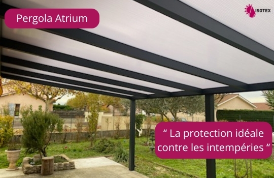Réalisation sur mesure : Pergola polycarbonate à Morestel (Isère)