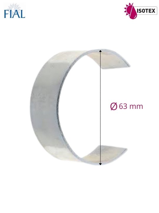 Clips tube Ø 63 mm – Coloris : Naturel – Réf. FIAL : 00579