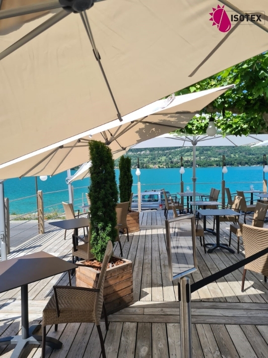 Parasol déporté Hélios Carré 300x300 - Toile polyester 250 g