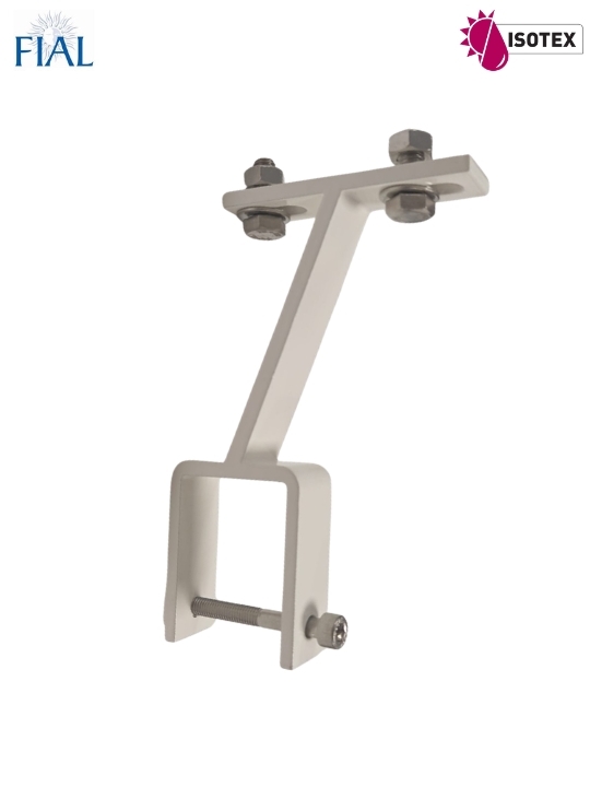 Support d’auvent store Tahiti – Cap Horn pour Carré 40 mm – Coloris : Blanc RAL 9010 – La Paire – Réf. FIAL : 56766