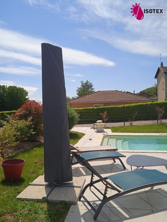 Parasol déporté Hélios Carré 300x300 - Toile polyester 250 g