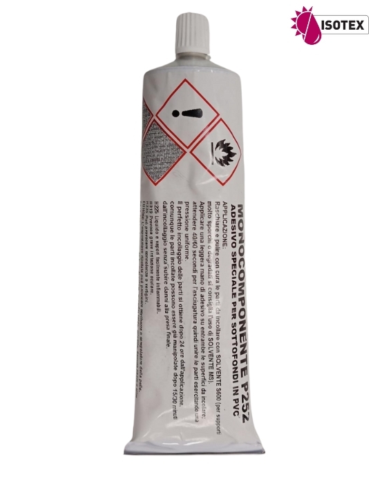 Colle PVC / Polyuréthane monocomposant P252 - Tube de 200 ml - DZCOLLETUBE01