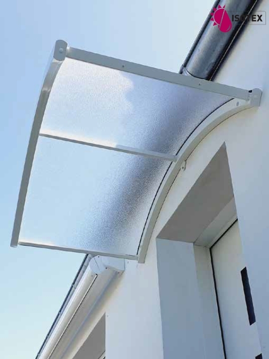 Marquise pour porte d'entr&eacute;e