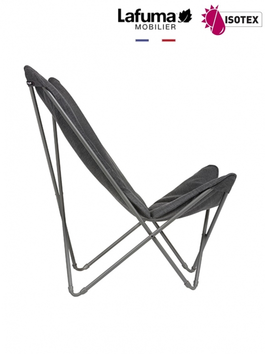 Fauteuil Lounge Lafuma Mobilier Sphinx Hedona - Coloris Onyx/Titane