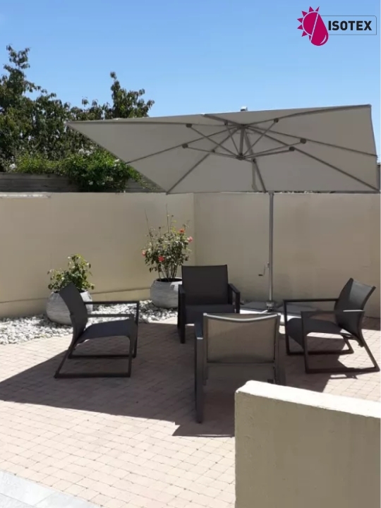 Parasol déporté Hélios Carré 300x300 - Toile polyester 250 g