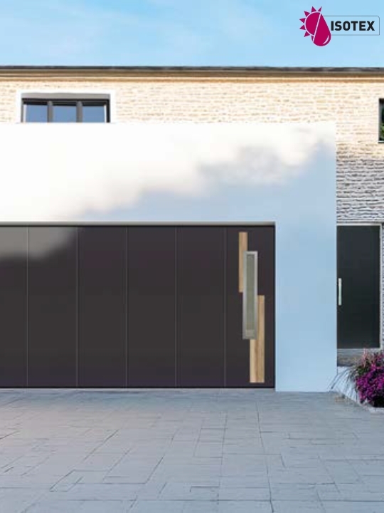 Porte de garage sectionnelle latérale