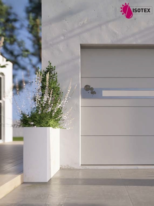 Porte de garage sectionnelle refoulement plafond