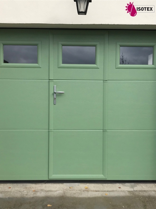 Porte de garage sectionnelle refoulement plafond