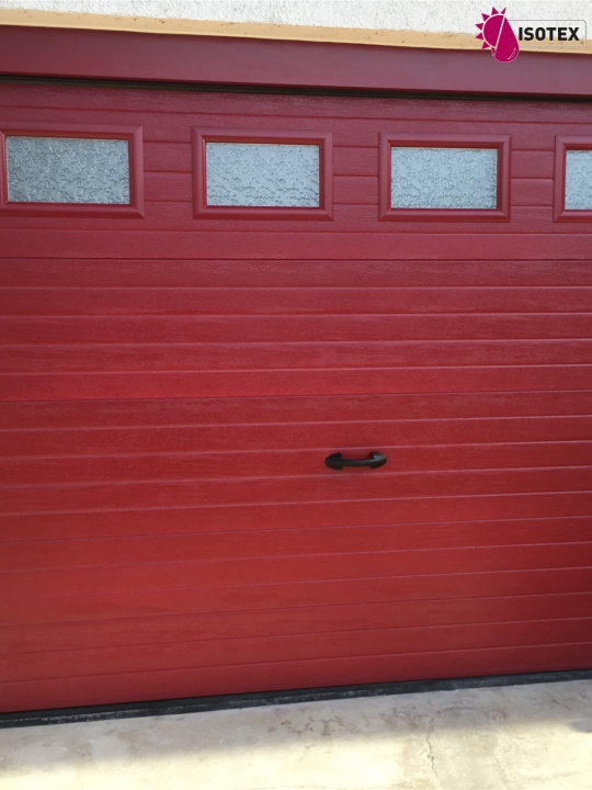Porte de garage sectionnelle refoulement plafond