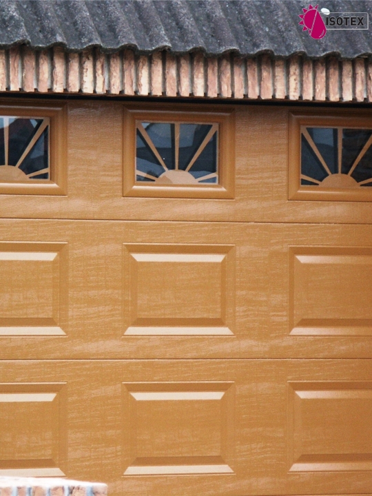 Porte de garage sectionnelle refoulement plafond