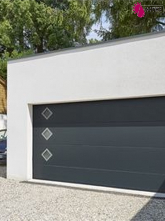 Porte de garage sectionnelle refoulement plafond