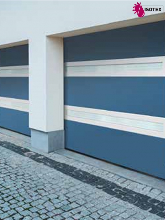 Porte de garage sectionnelle refoulement plafond
