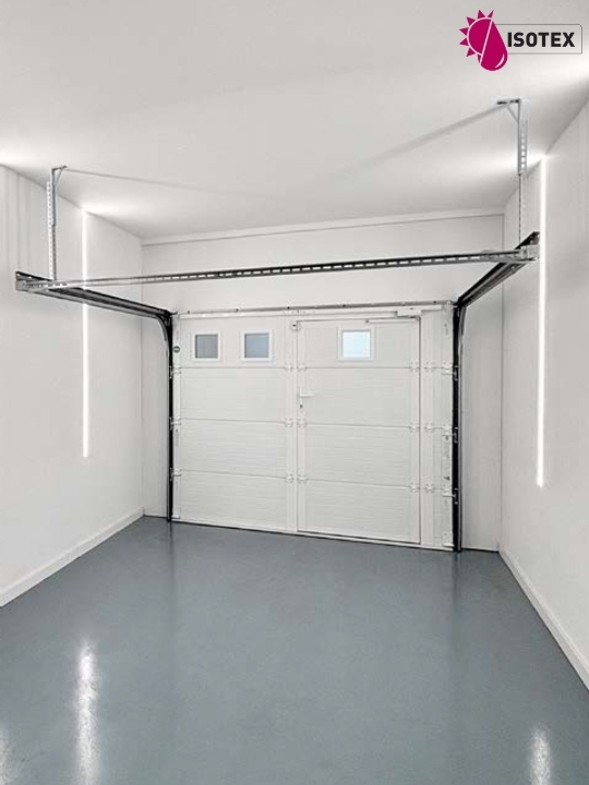 Porte de garage sectionnelle refoulement plafond