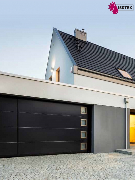 Porte de garage sectionnelle refoulement plafond