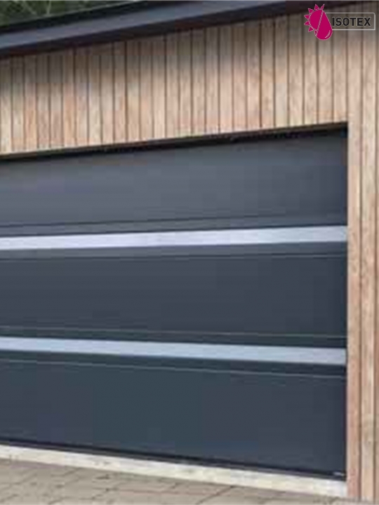 Porte de garage sectionnelle refoulement plafond