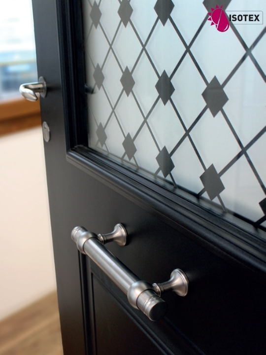 Porte d'entrée PVC/Acier